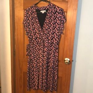 Final Price! Liz Claiborne Faux Wrap Dress